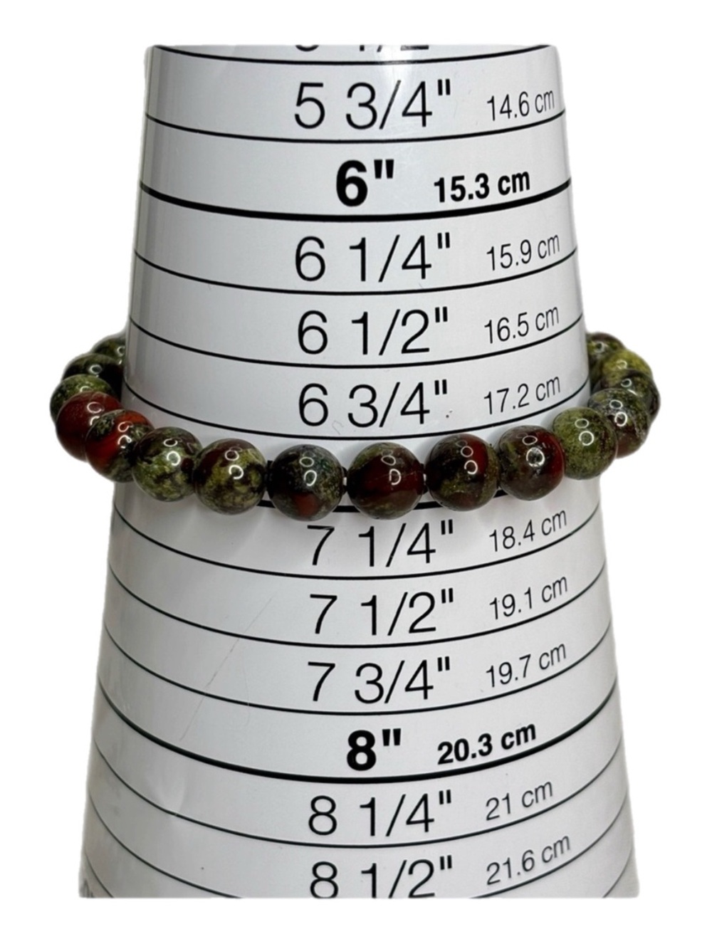 Dragon Blood Jasper 8mm Stretch Bracelet Handmade